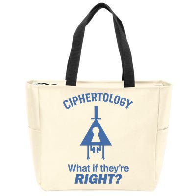 Gravity Falls Ciphertology What If TheyRe Right Zip Tote Bag