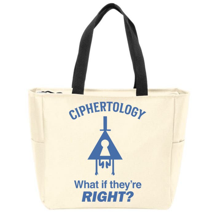 Gravity Falls Ciphertology What If TheyRe Right Zip Tote Bag