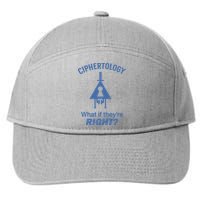 Gravity Falls Ciphertology What If TheyRe Right 7-Panel Snapback Hat