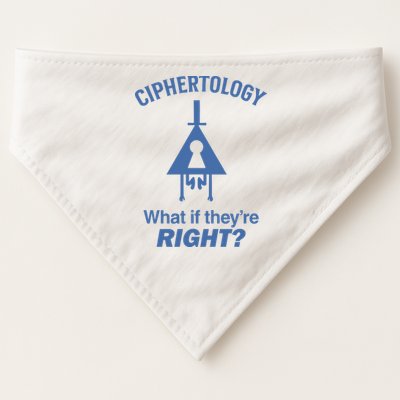 Gravity Falls Ciphertology What If TheyRe Right USA-Made Doggie Bandana