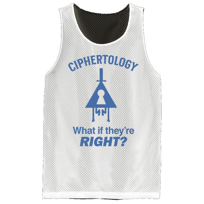 Gravity Falls Ciphertology What If TheyRe Right Mesh Reversible Basketball Jersey Tank