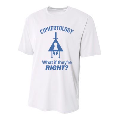 Gravity Falls Ciphertology What If TheyRe Right Youth Performance Sprint T-Shirt