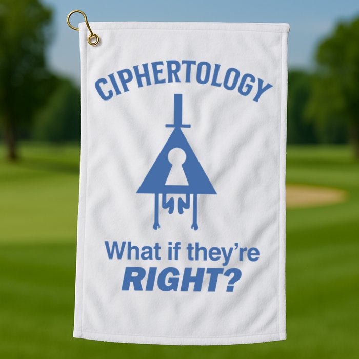 Gravity Falls Ciphertology What If TheyRe Right Golf Towel