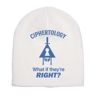 Gravity Falls Ciphertology What If TheyRe Right Short Acrylic Beanie