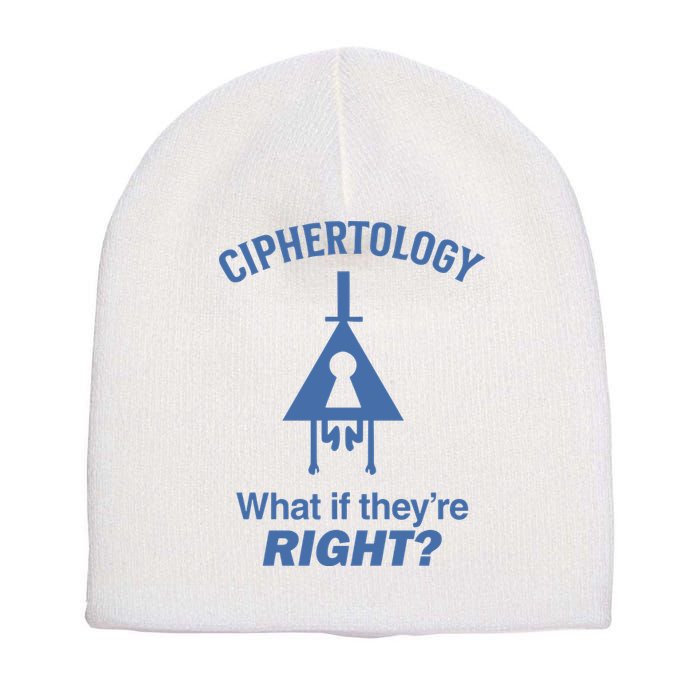 Gravity Falls Ciphertology What If TheyRe Right Short Acrylic Beanie