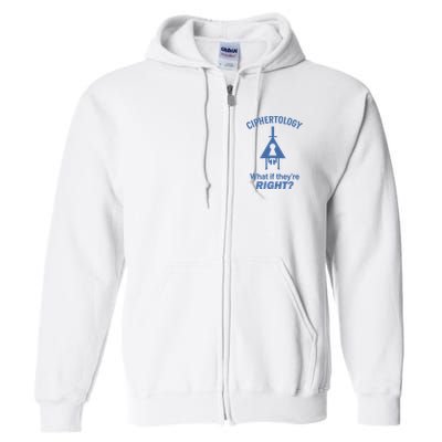 Gravity Falls Ciphertology What If TheyRe Right Full Zip Hoodie