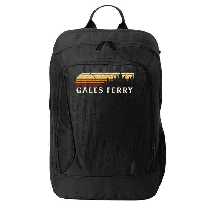 Gales Ferry Ct Vintage Evergreen Sunset Eighties City Backpack