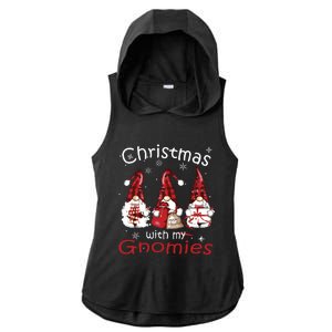 Gnome Family Christmas Shirts For Women Buffalo Plaid Ladies PosiCharge Tri-Blend Wicking Draft Hoodie Tank