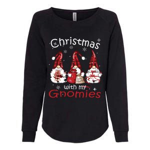 Gnome Family Christmas Shirts For Women Buffalo Plaid Womens California Wash Sweatshirt