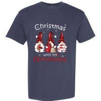 Gnome Family Christmas Shirts For Women Buffalo Plaid Garment-Dyed Heavyweight T-Shirt