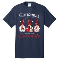 Gnome Family Christmas Shirts For Women Buffalo Plaid Tall T-Shirt