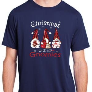 Gnome Family Christmas Shirts For Women Buffalo Plaid Adult ChromaSoft Performance T-Shirt