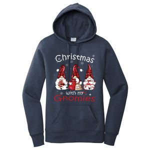 Gnome Family Christmas Shirts For Women Buffalo Plaid Women's Pullover Hoodie