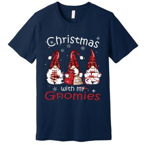 Gnome Family Christmas Shirts For Women Buffalo Plaid Premium T-Shirt