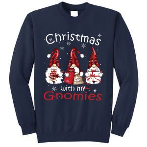 Gnome Family Christmas Shirts For Women Buffalo Plaid Tall Sweatshirt