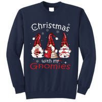 Gnome Family Christmas Shirts For Women Buffalo Plaid Tall Sweatshirt