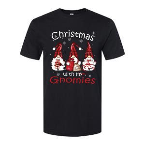 Gnome Family Christmas Shirts For Women Buffalo Plaid Softstyle CVC T-Shirt