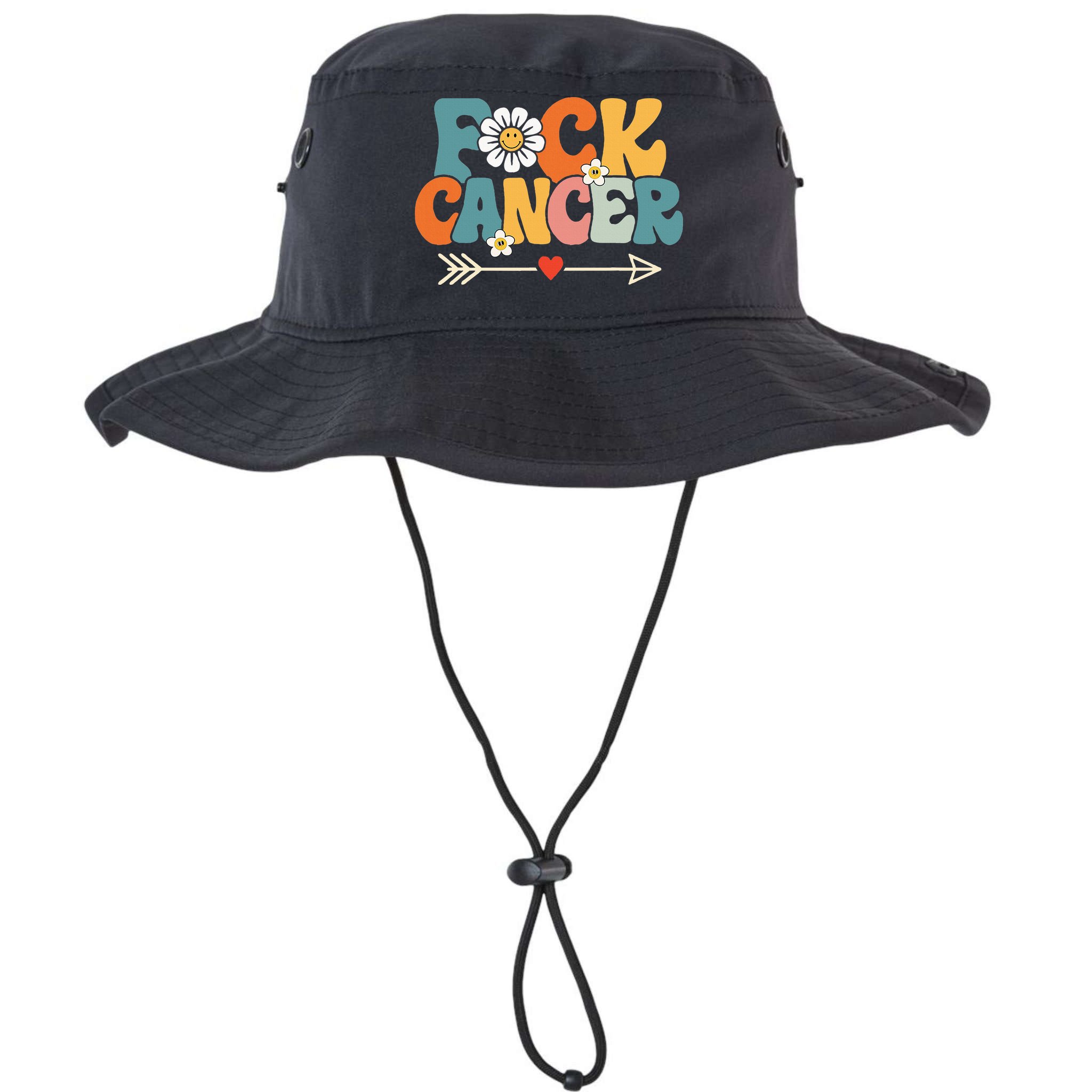 Groovy Fuck Cancer I Hate Cancer Breast Cancer Awareness Bucket Hat