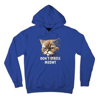 Grumpy Funny Cat Dont Stress Meowt Silly Cats Lover Great Gift Hoodie