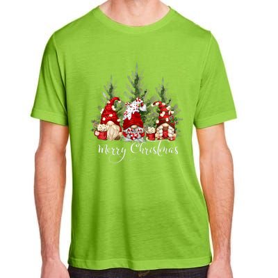 Gnome Family Christmas Buffalo Plaid Merry Christmas Adult ChromaSoft Performance T-Shirt