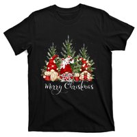 Gnome Family Christmas Buffalo Plaid Merry Christmas T-Shirt