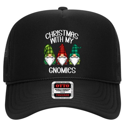 Gnome Family Christmas Buffalo Plaid Trucker Hat