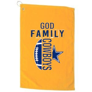 God Family Cowboys FatherS Day Platinum Collection Golf Towel