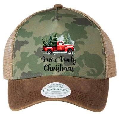 Garcia Family Christmas Vintage Red Wagon Truck Xmas Tree Legacy Tie Dye Trucker Hat