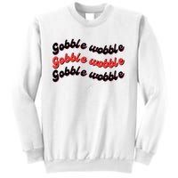 Gobble Funny Cute Turkey Face Cute Turkey Family Thanksgiving Thanksgivings Sweatshirt