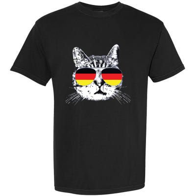 German Flag Cat Heritage Pride Germany Oktoberfest Garment-Dyed Heavyweight T-Shirt