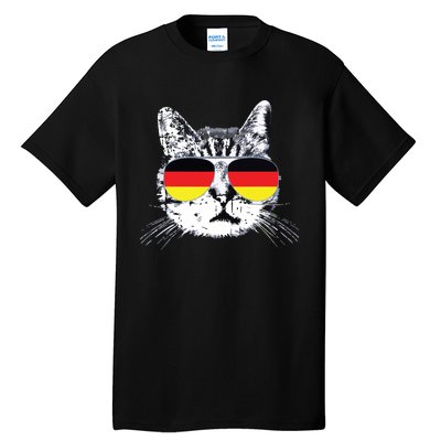 German Flag Cat Heritage Pride Germany Oktoberfest Tall T-Shirt