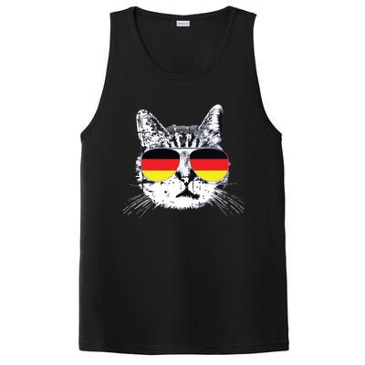 German Flag Cat Heritage Pride Germany Oktoberfest PosiCharge Competitor Tank