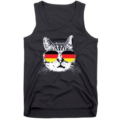 German Flag Cat Heritage Pride Germany Oktoberfest Tank Top