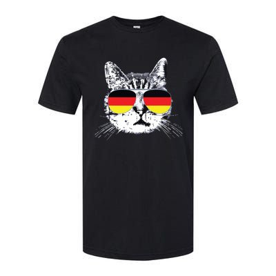 German Flag Cat Heritage Pride Germany Oktoberfest Softstyle CVC T-Shirt