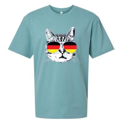 German Flag Cat Heritage Pride Germany Oktoberfest Sueded Cloud Jersey T-Shirt