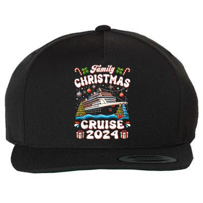 Groovy Family Christmas Cruise Squad 2024 Family Trip Xmas Wool Snapback Cap