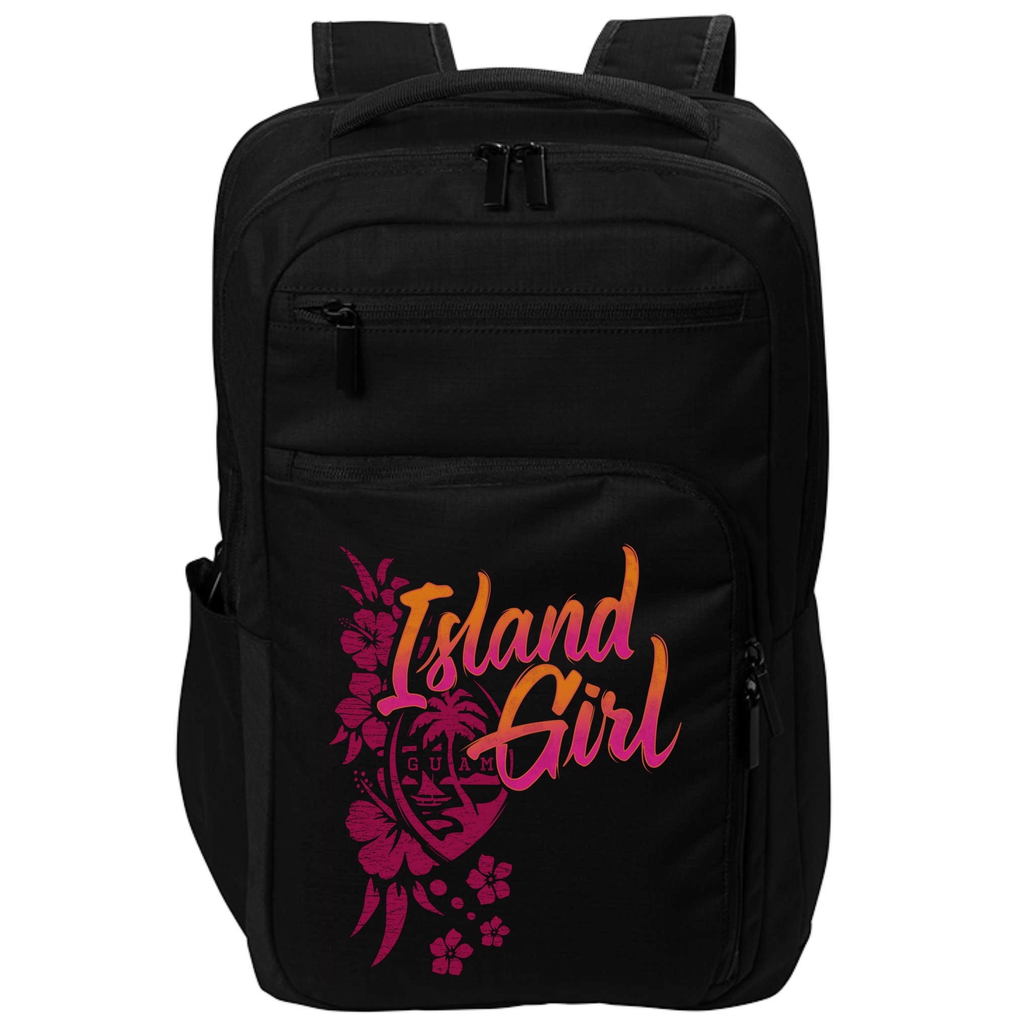 Guam Flower Chamorrita Guam Island Guaian Chamorro Gift Impact Tech Backpack