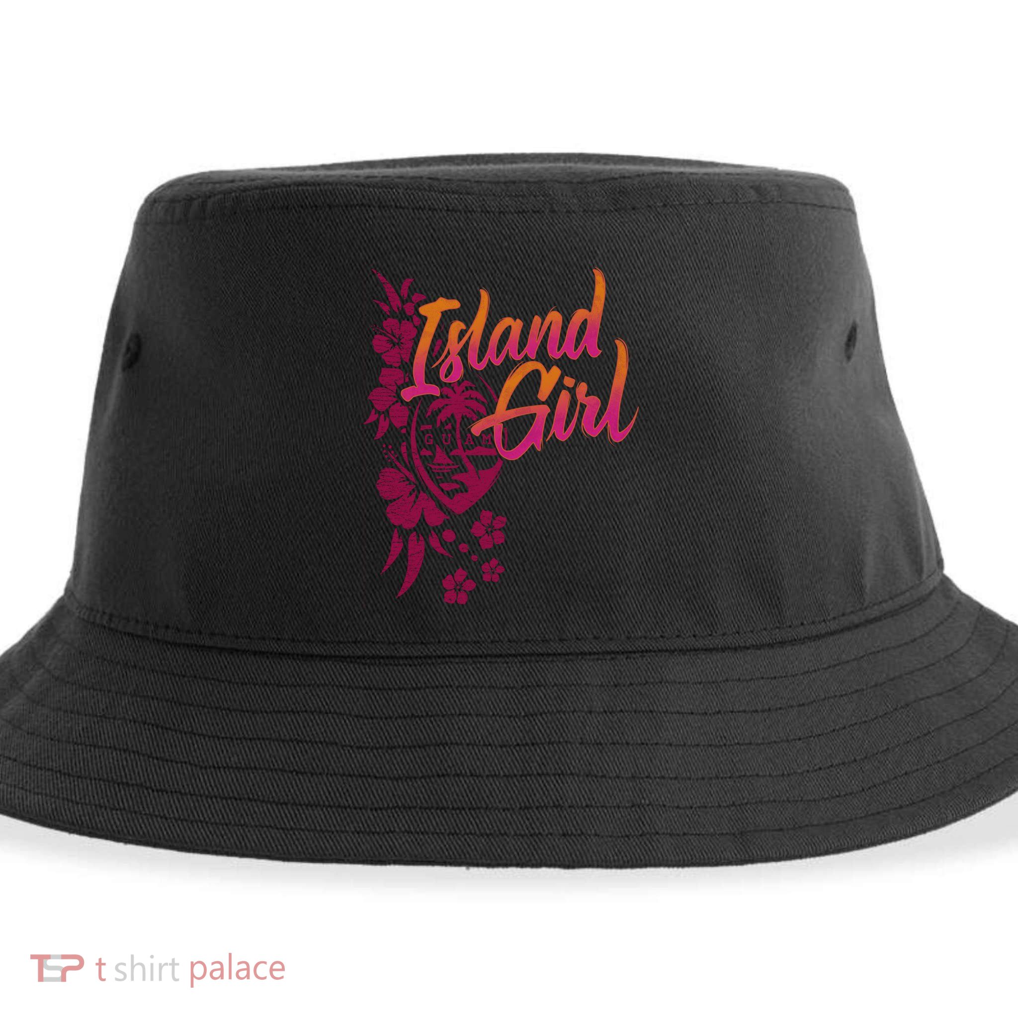 Guam Flower Chamorrita Guam Island Guaian Chamorro Gift Sustainable Bucket Hat