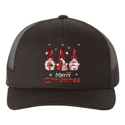 Gnome Family Christmass For Buffalo Plaid Yupoong Adult 5-Panel Trucker Hat