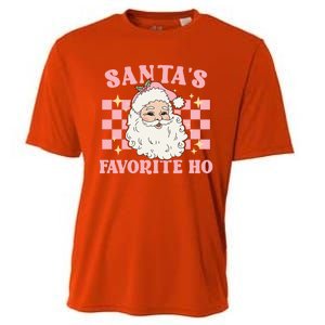 Groovy Funny Christmas Holiday Santas Favorite Ho Gift Cooling Performance Crew T-Shirt