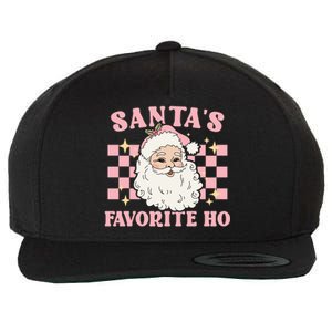 Groovy Funny Christmas Holiday Santas Favorite Ho Gift Wool Snapback Cap