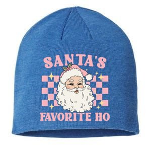 Groovy Funny Christmas Holiday Santas Favorite Ho Gift Sustainable Beanie