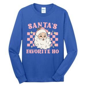 Groovy Funny Christmas Holiday Santas Favorite Ho Gift Tall Long Sleeve T-Shirt