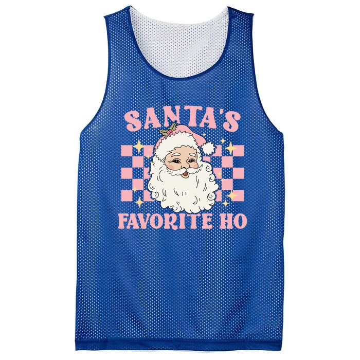 Groovy Funny Christmas Holiday Santas Favorite Ho Gift Mesh Reversible Basketball Jersey Tank