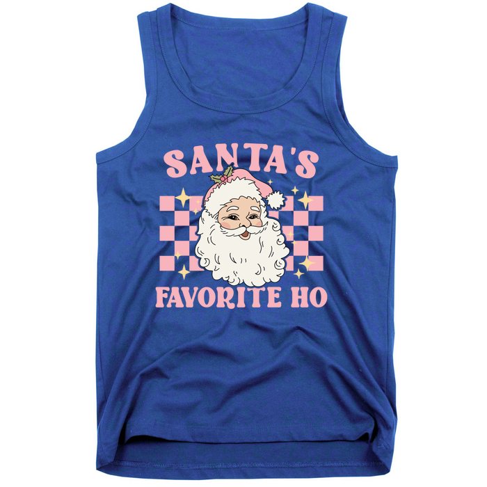 Groovy Funny Christmas Holiday Santas Favorite Ho Gift Tank Top