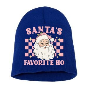 Groovy Funny Christmas Holiday Santas Favorite Ho Gift Short Acrylic Beanie