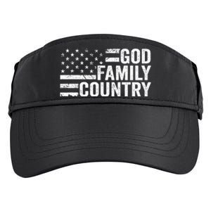 God Family Country Patriotic Christian American Flag Adult Drive Performance Visor