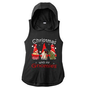 Gnome Family Christmas Gnomies Xmas Ladies PosiCharge Tri-Blend Wicking Draft Hoodie Tank