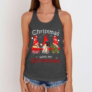 Gnome Family Christmas Gnomies Xmas Women's Knotted Racerback Tank