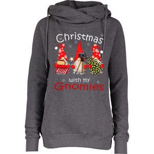 Gnome Family Christmas Gnomies Xmas Womens Funnel Neck Pullover Hood